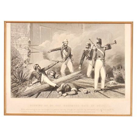 Lithograph On Indian Rebellion Of 1857