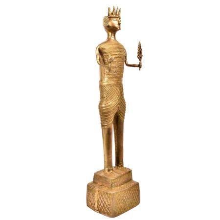Brass Handmade Tribal Man Figurine