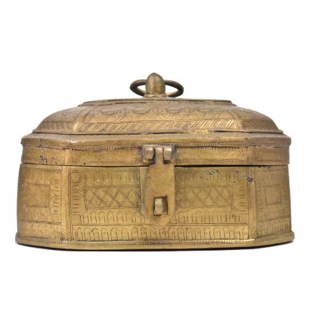 Octagonal Bronze Storage Box