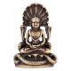 Buddha in Meditation with Protective Naga Snake Statue