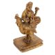 Brass Male Figurine Seated on a Cock or Rooster