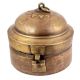 Brass Chapati Box with Handle & Latch 11 inches
