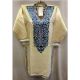 Cream Summer Kashmiri Embroidered Long Kurti