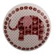 Brown Elephant Ceramic Flat Dresser Knob Online