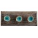Sea Green Ceramic Wooden Hooks