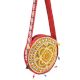 Yellow Hand Embroidered Sling Bag Round Shape