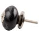 Black Running Rein Deer Ceramic Dresser Knob Online