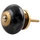 Black Running Rein Deer Ceramic Dresser Knob Online