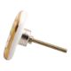 Golden Leaf Flower Square Ceramic Drawer Knob Online