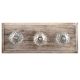 Clear Beautiful Fine Cut Glass Wooden Hooks