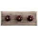 Red Melon Glass Wooden Hooks