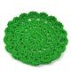 Green Round Woolen Handmade Coasters Pack of 6