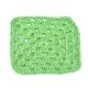 Grass Green Square Handmade Woolen Coasters Pack Of 6