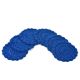 Dark Blue Round Woolen Handmade Coasters Pack Of 6