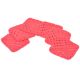 Dark Pink Square Handmade Woolen Coasters Pack Of 6