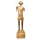 Brass Tribal Man Statue