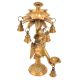 Lord Ganesha Face Mask Stand with Oil Lamp and Bell