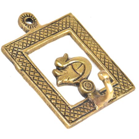 Brass Duck Framed Single Wall Hook