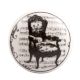 Black Chair Flat Ceramic Drawer Knob