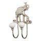 Silver Elephant Iron Decorative Hooks