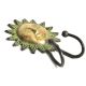 Brass Sun Hooks with 2 Hooks and Patina