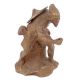 Chinese Folk Bronze Lifelike Fisherman Go Fishing Statue