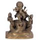 Bronze Figurine of Krishna Dancing on the Snake