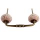 Pink Floral Crackle Ceramic Bridge Handles