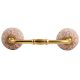 Pink Floral Crackle Ceramic Bridge Handles