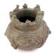 Bronze Tribal Engraved Pot With Nandi And Shivlinga On The Rim