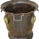 Large Bronze Urn or Vase with Patinated Handles