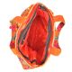 Orange Hand Embroiered Embroidered Cotton Assorted Handbag