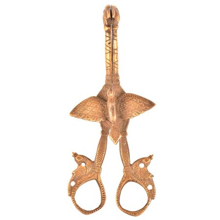 Brass Handmade Candle Snuffer With A Bird On It