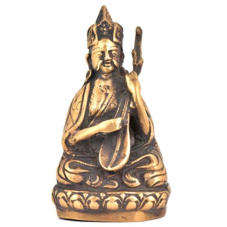 Bronze Nepalese Musician Sitting With A Musical Instrument