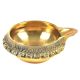 Hand Crafted Brass Kuber Diya 1 inch x 2.25 inch