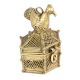 Bronze Dhokra Art Jewellery Box With A Handle On The Bird