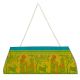 Yellow Mythological Dhokra Sling Clutch Bag