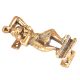 Brass Tribal Girl In Dance Position Pull