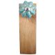 Light Blue Golden Leaf Big Melon Ceramic Wooden Door Stopper