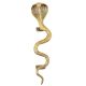 Brass Cobra Snake Handle With Fine Engravings