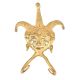 Brass Joker Face Wall Hook With 2 Hooks