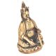 Bronze Nepalese Musician Sitting With A Triangle