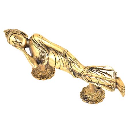 Brass Lying Buddha Door Pull