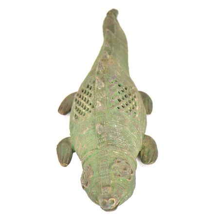 Bronze Patinated Crocodile Incense Holder