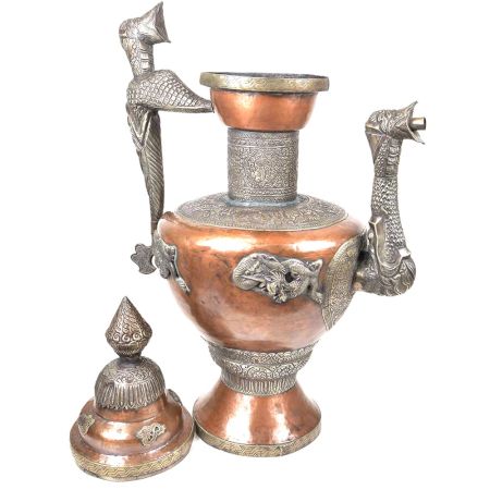 Traditional Copper And Brass Surai With Engraved Design