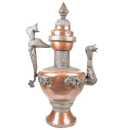 Traditional Copper And Brass Surai With Engraved Design