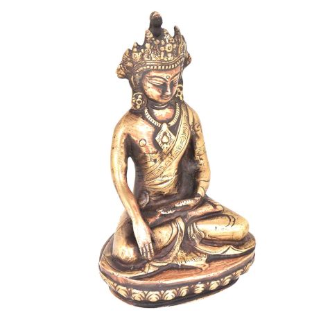 Brass Compassion and Fearlessness Buddha Statue