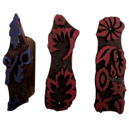 Set of 3 Piece New Wooden Printing Block