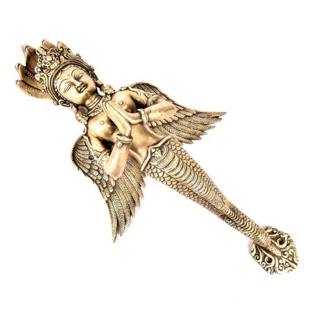 Brass Naga Serpent With Cobra Head Door Handle