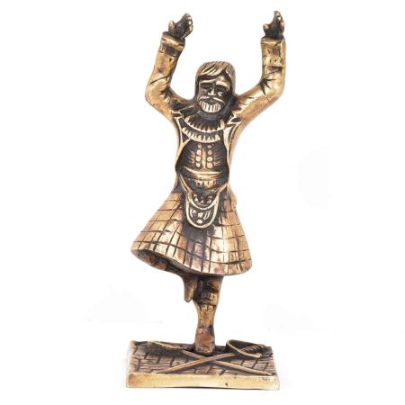 Brass Bearded Soldier With Raised Hands